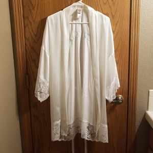 Silk bridal robe